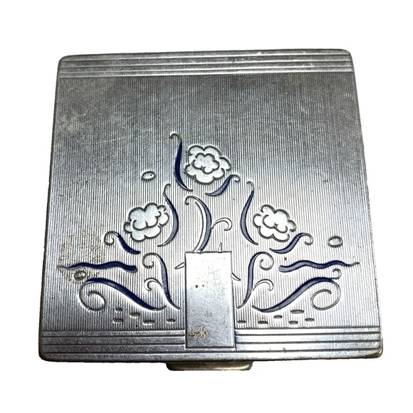 Vintage EVENING IN PARIS Bourjois Compact Mirror New York 1940s - Picture 1 of 9